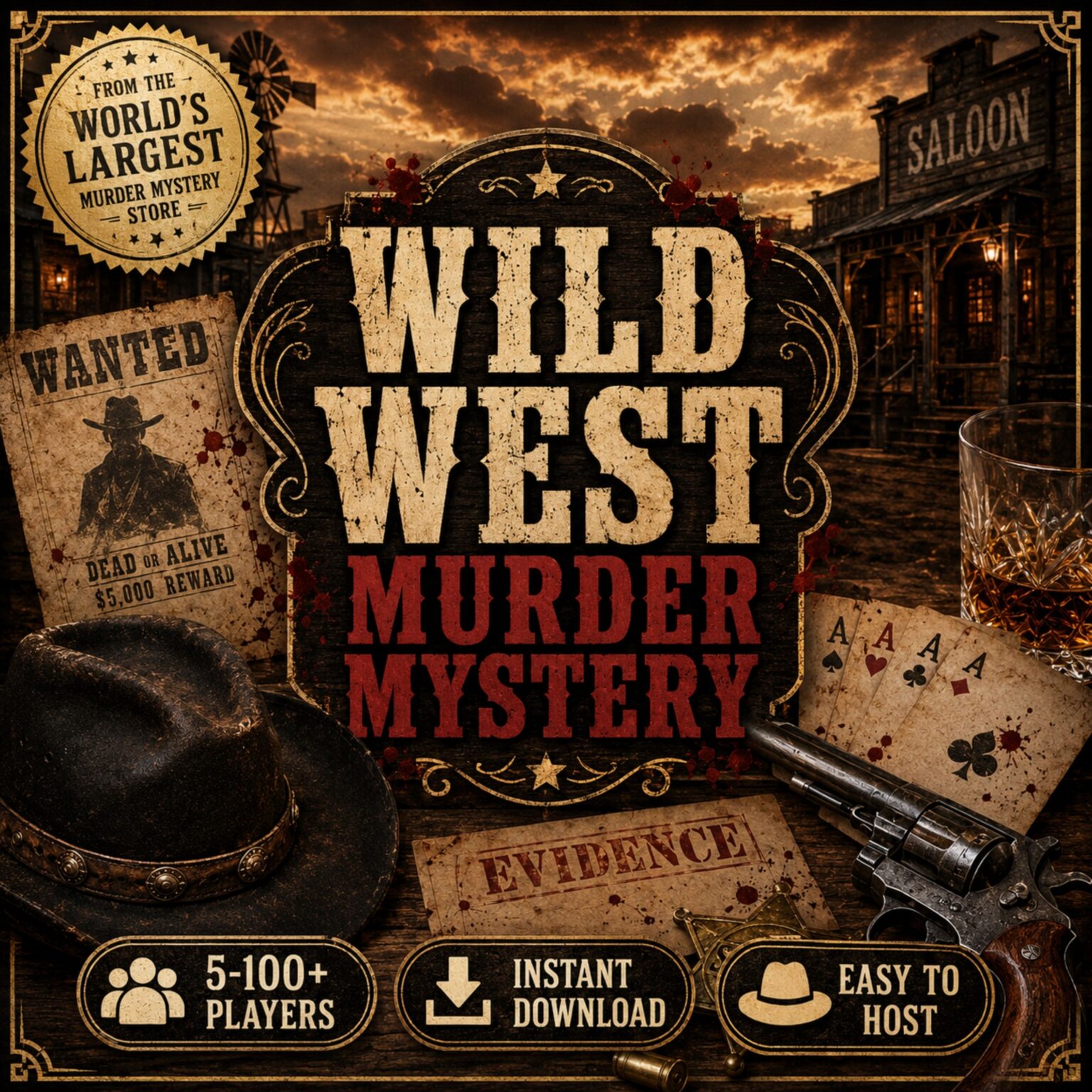 wild west murder mystery