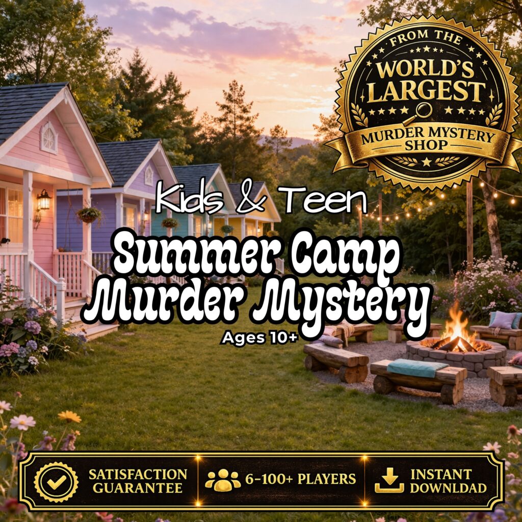 Summer Camp Murder Mystery Party Game for Kids & Teens