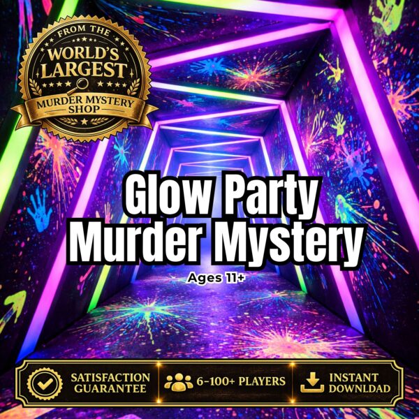 Party Games That Aren't Boring | Glow Party Murder Mystery