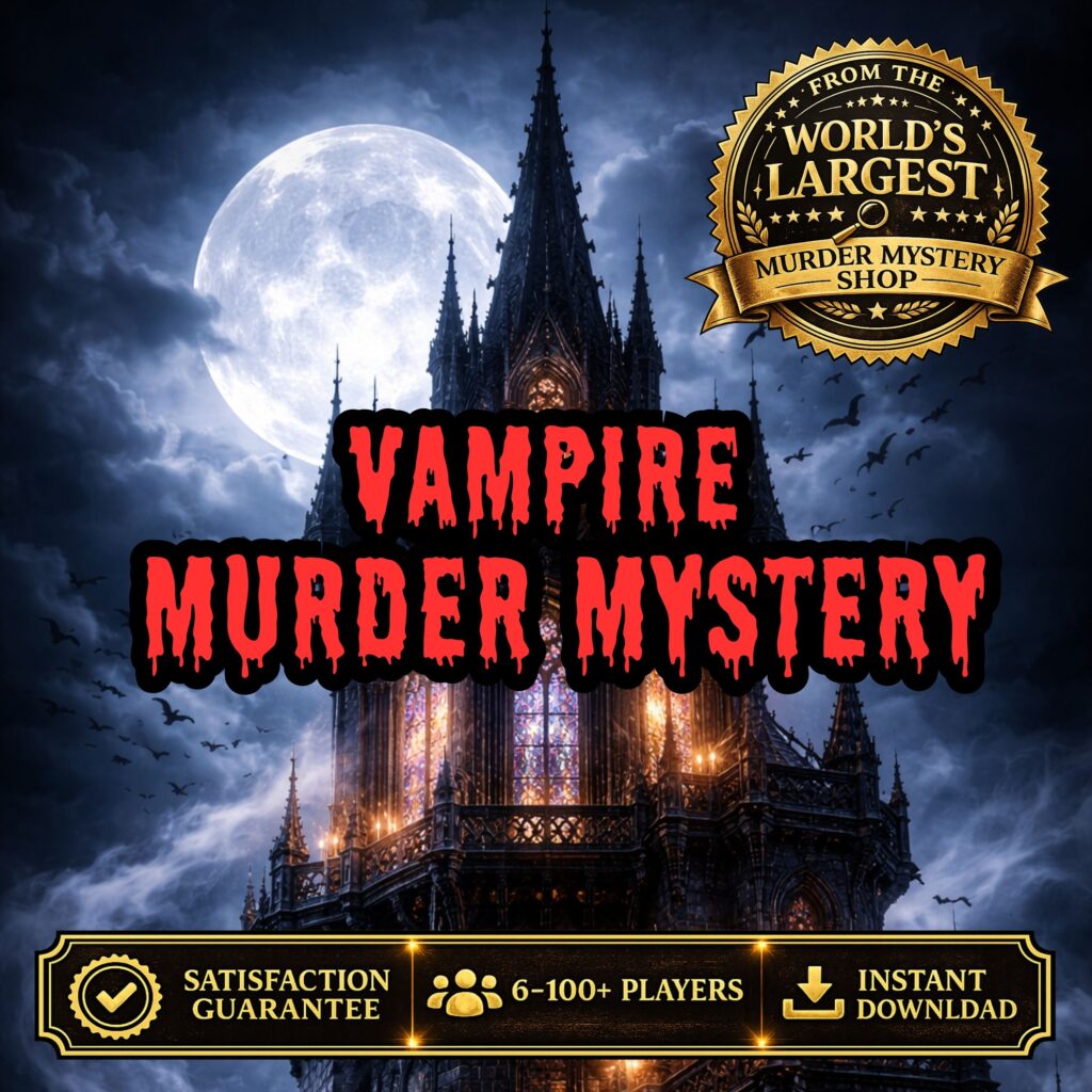 Vampire Court Murder Mystery Party Kit | Halloween Game