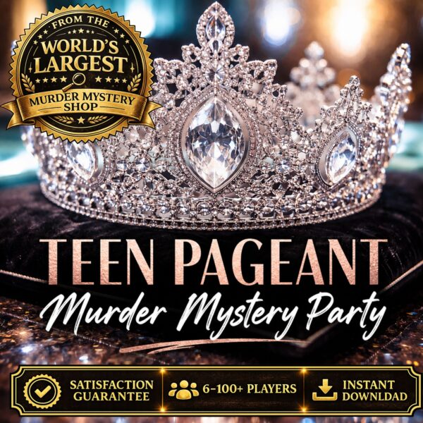Teen Pageant Murder Mystery Party Game for Teens & Tweens