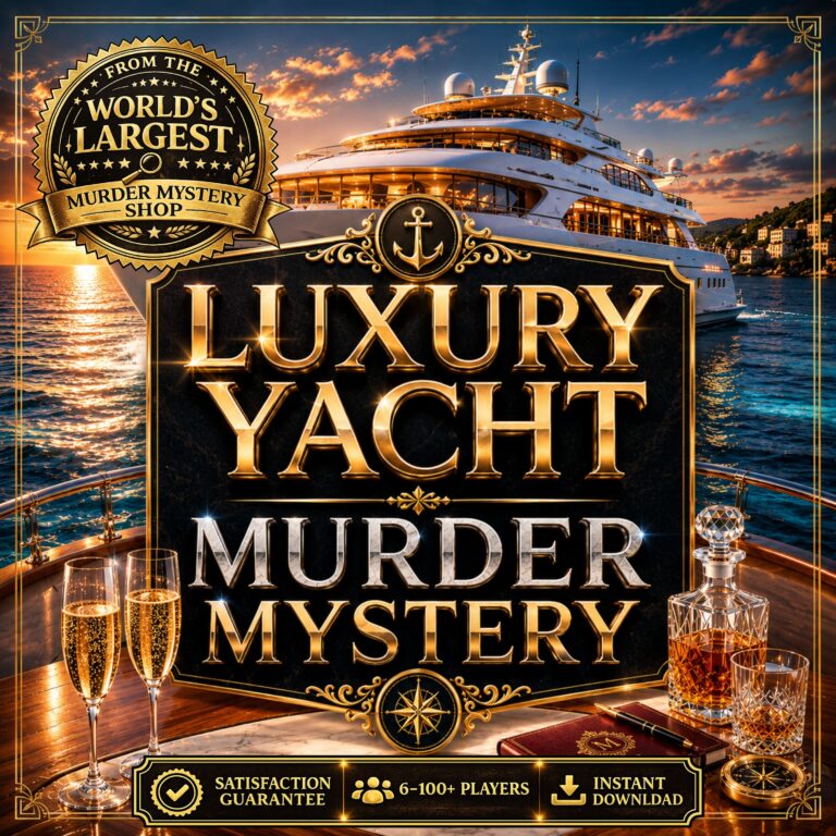 Yacht Murder Mystery Party Game for Adults & Dinner Party