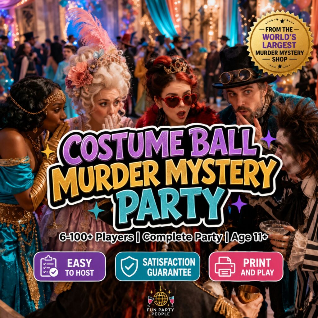 costume ball murder mystery party