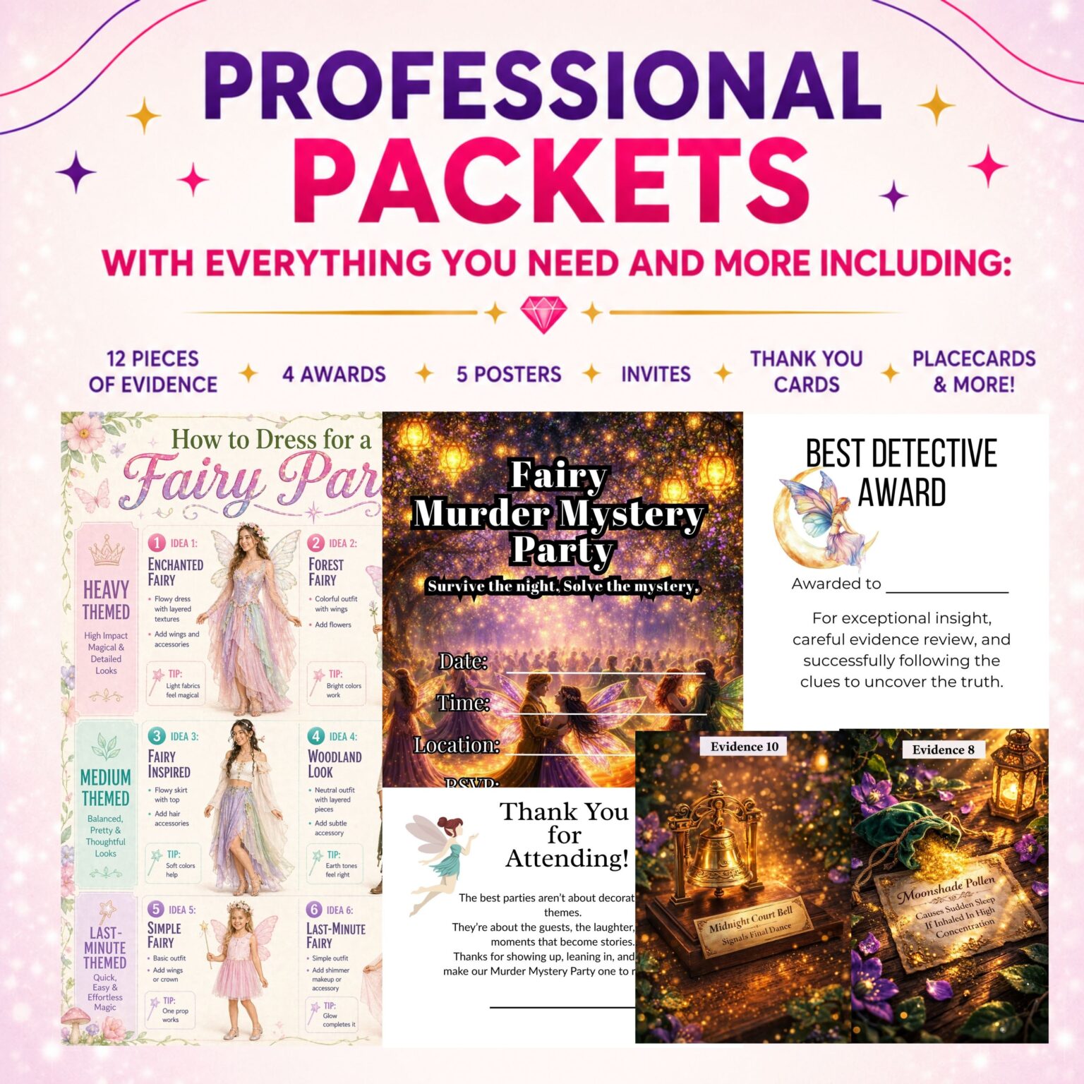 Fairy murder mystery party