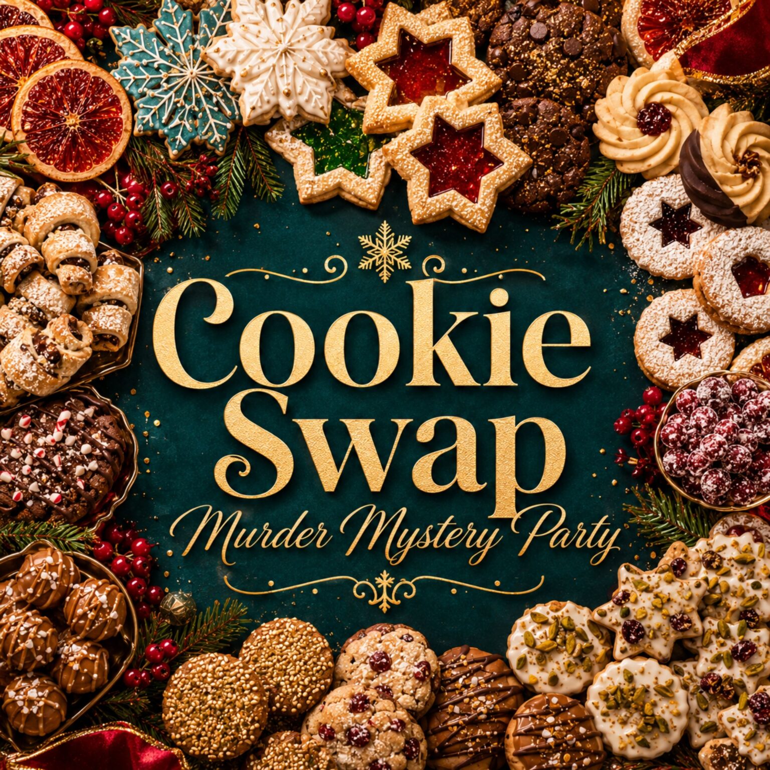 Cookie Swap Murder Mystery Party Printable Game for Adults
