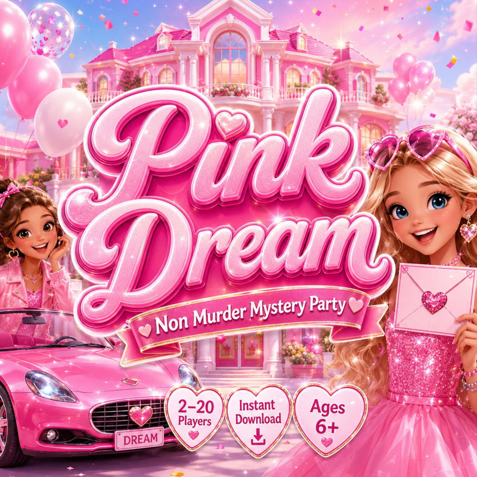 barbie Pink Dream Mystery Game for Kids