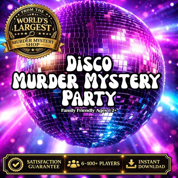 Disco Murder Mystery Party Game | Family Friendly Mystery Dinner