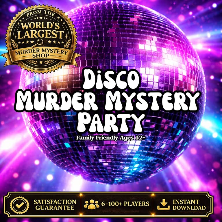 Disco Murder Mystery Party Game | Family Friendly Mystery Dinner