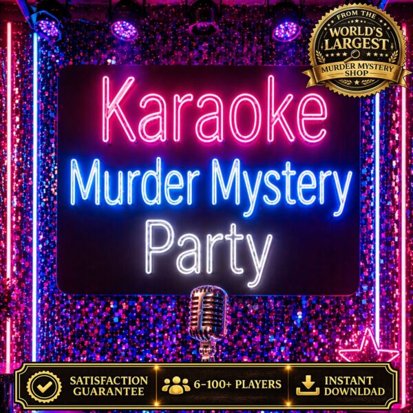 Karaoke Murder Mystery Party Kit for Teens and Adults