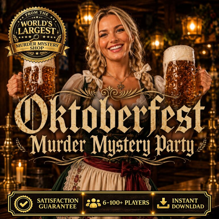 Oktoberfest Murder Mystery Party Game | Printable Mystery Dinner Party Game for Adults