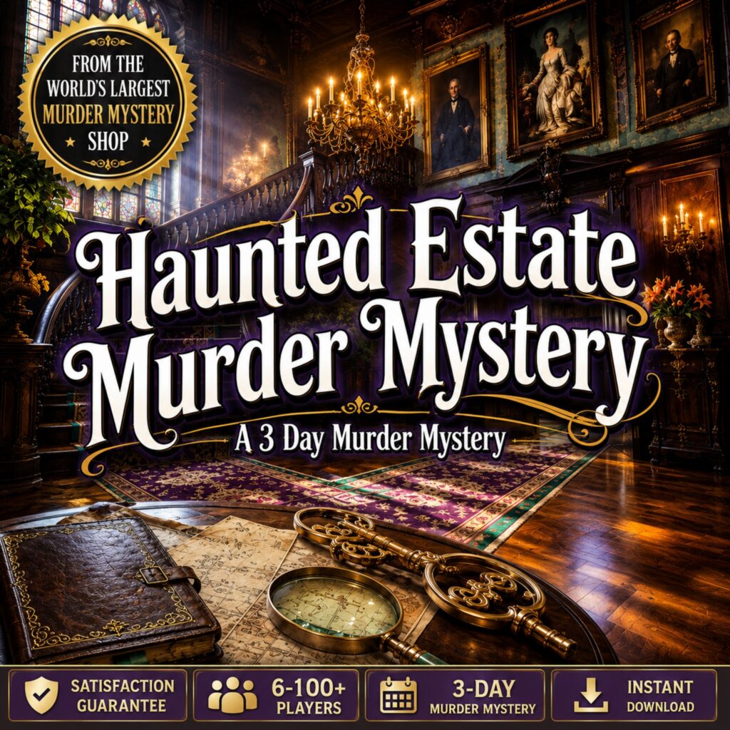 Haunted Estate Murder Mystery Weekend Game | Printable Detective Game