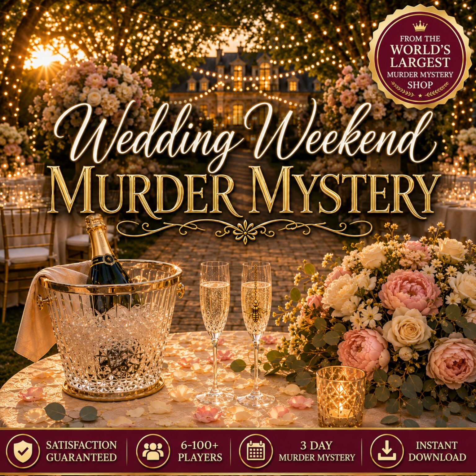 Wedding Weekend Murder Mystery Game | 3 Day Game